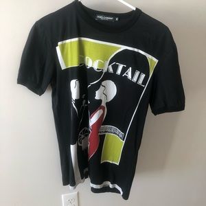 Navy cocktail t shirt